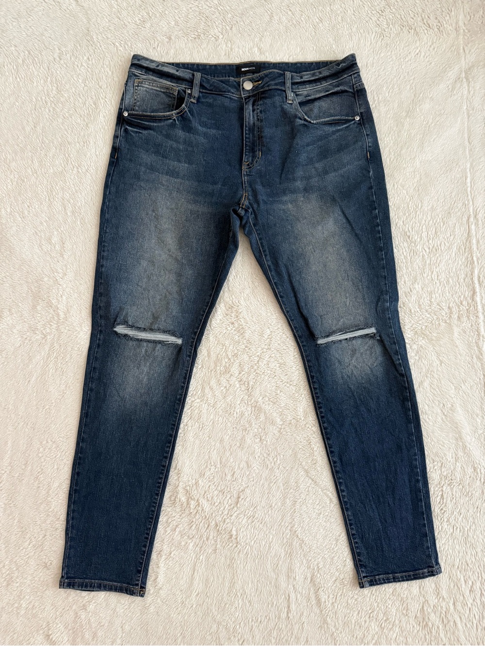 Men’s Distressed Jeans, Nova Men, Fashion Nova, Size 38